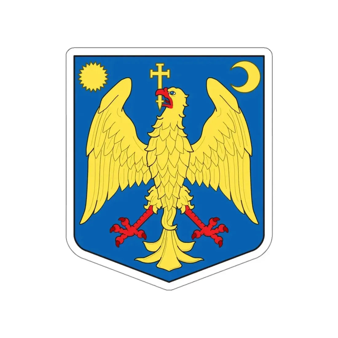 Modern coat of arms of Wallachia STICKER Vinyl Die-Cut Decal - The Sticker Space