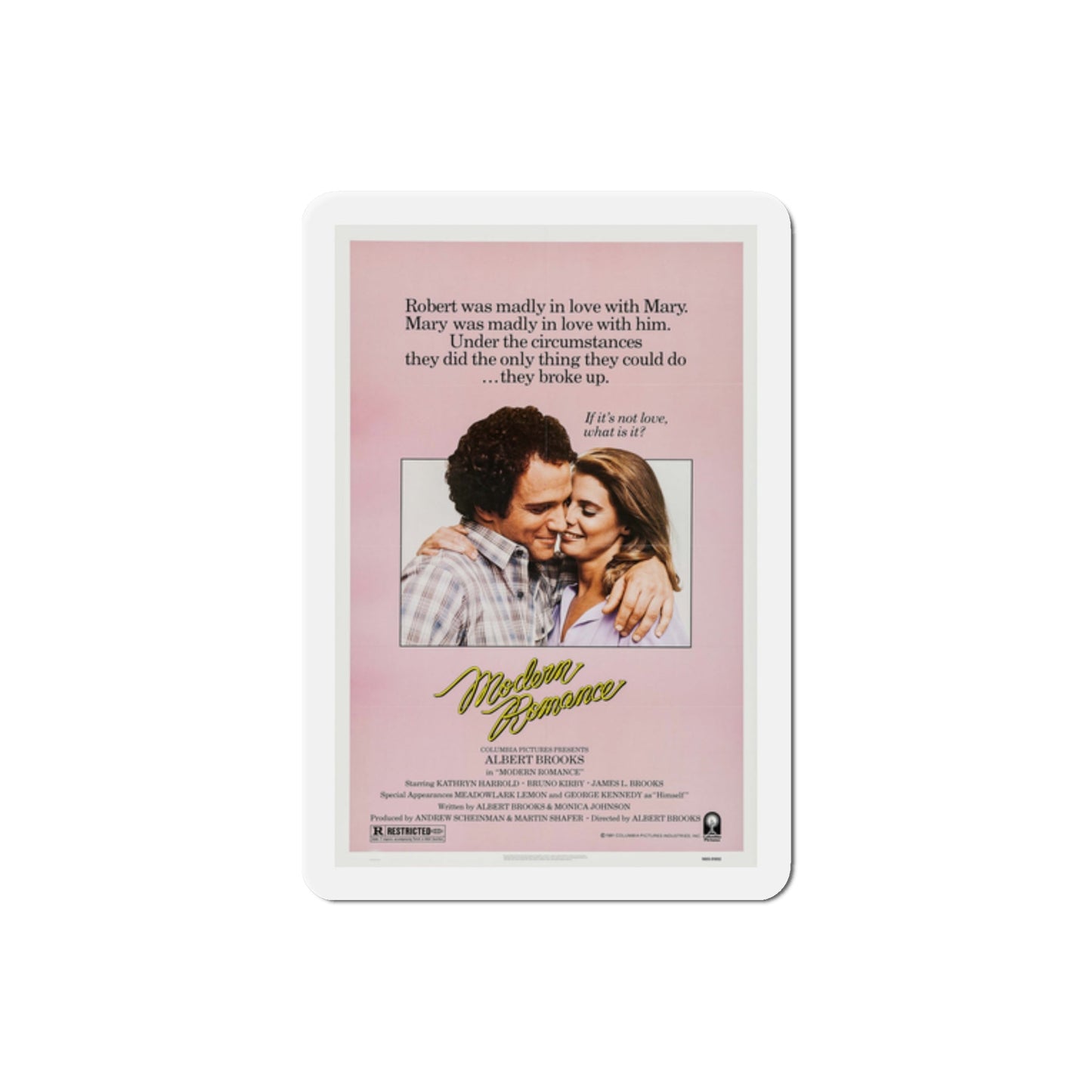 Modern Romance 1981 Movie Poster Die-Cut Magnet-2" x 2"-The Sticker Space