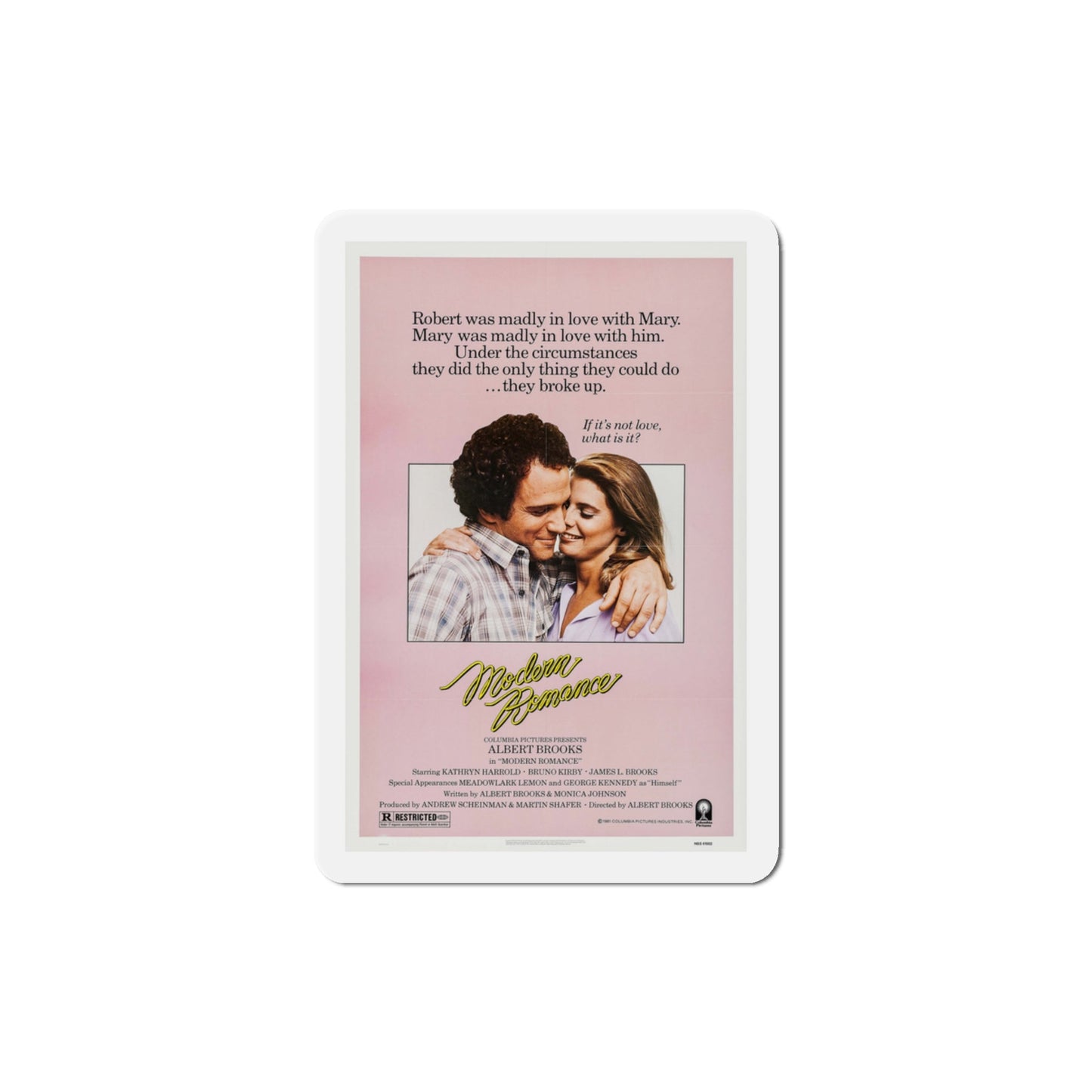 Modern Romance 1981 Movie Poster Die-Cut Magnet-3" x 3"-The Sticker Space