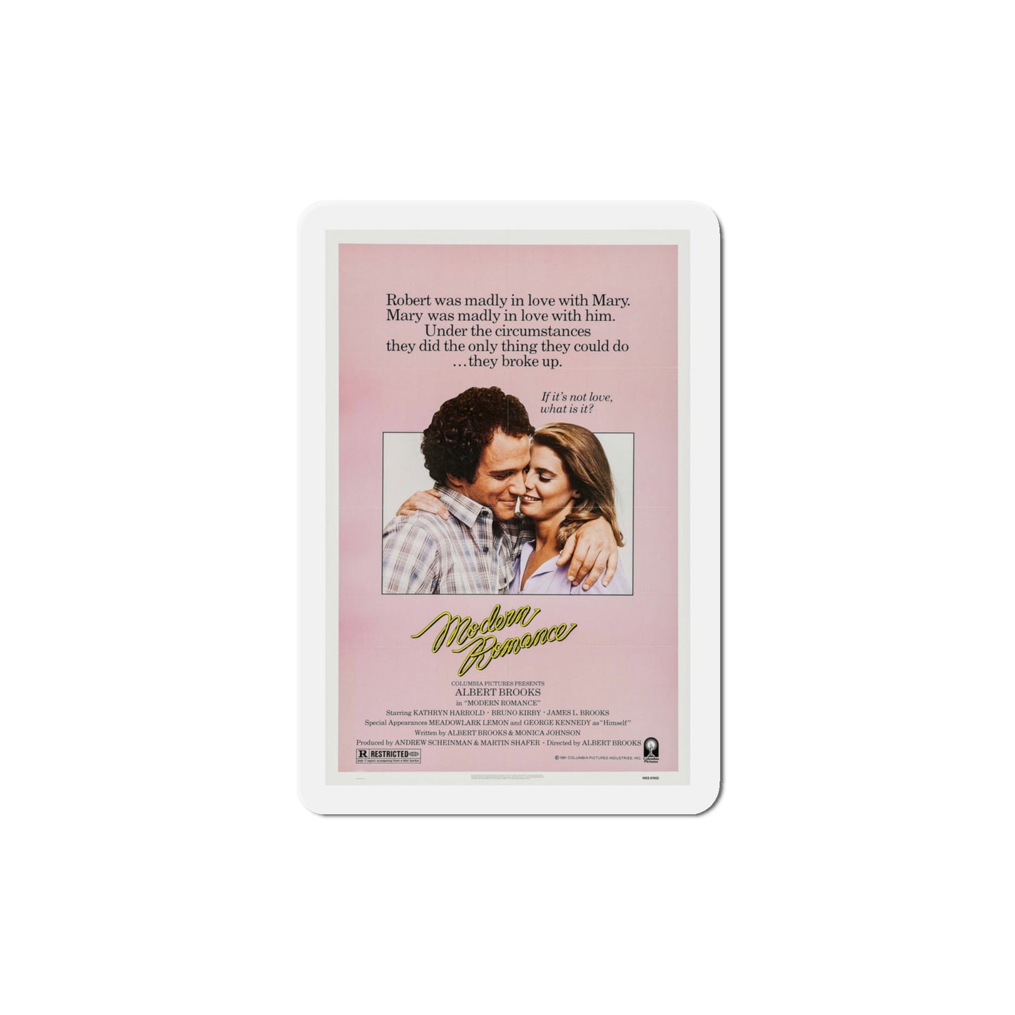 Modern Romance 1981 Movie Poster Die-Cut Magnet-4" x 4"-The Sticker Space