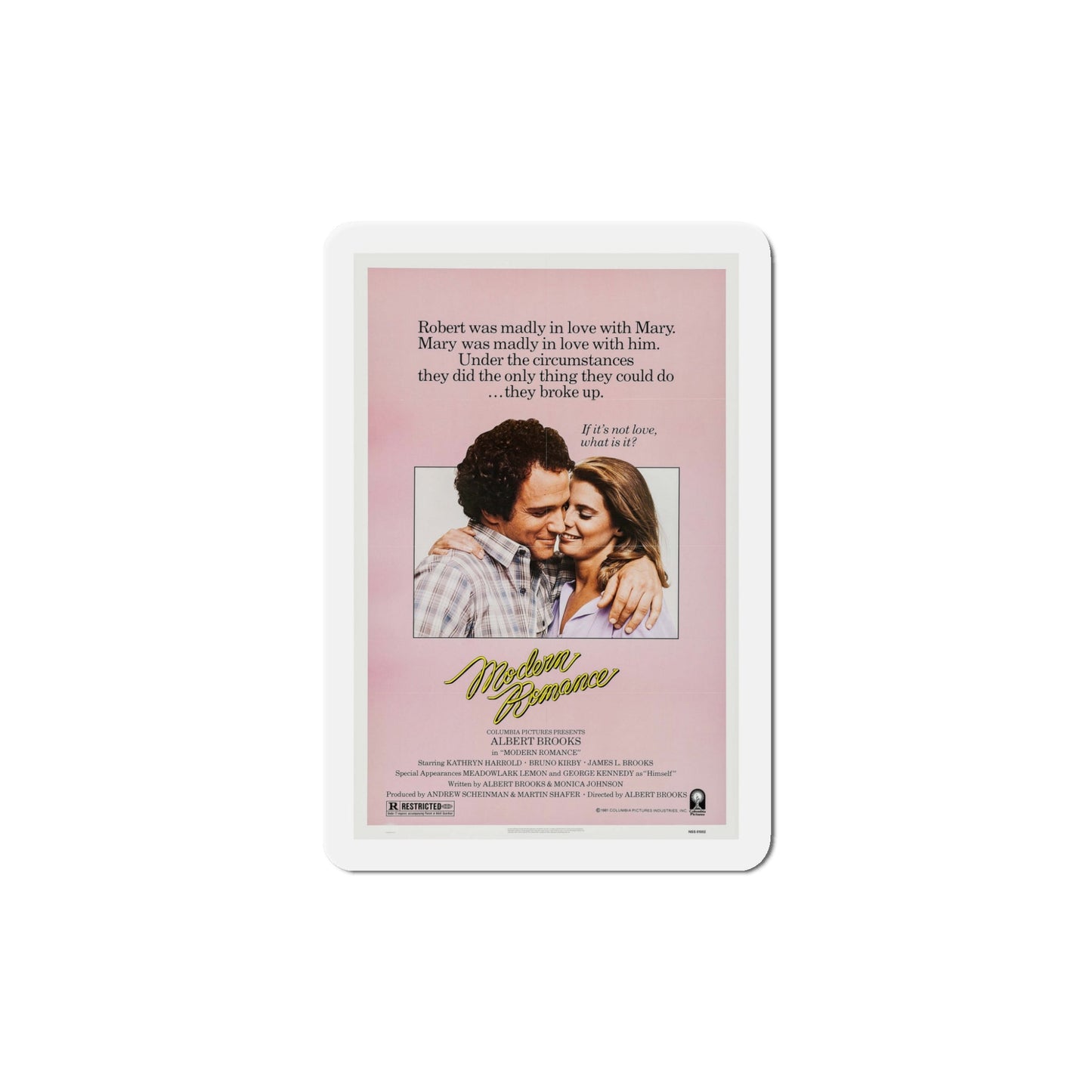 Modern Romance 1981 Movie Poster Die-Cut Magnet-5" x 5"-The Sticker Space