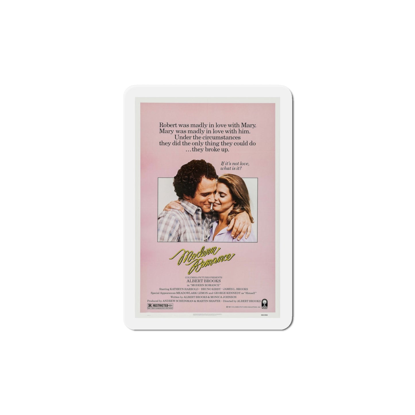 Modern Romance 1981 Movie Poster Die-Cut Magnet-6 × 6"-The Sticker Space