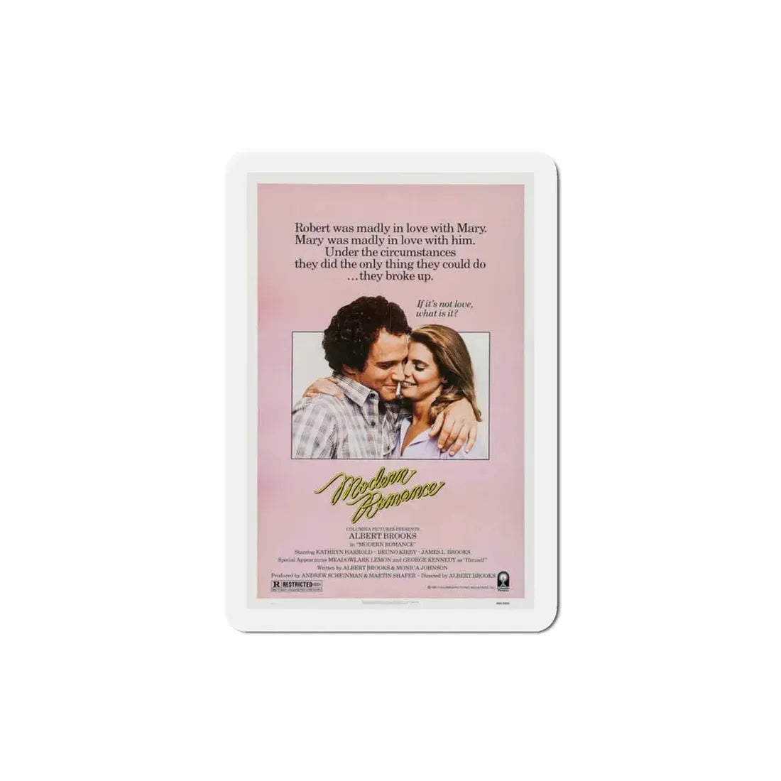 Modern Romance 1981 Movie Poster Refrigerator Magnet 3 Inch - The Sticker Space