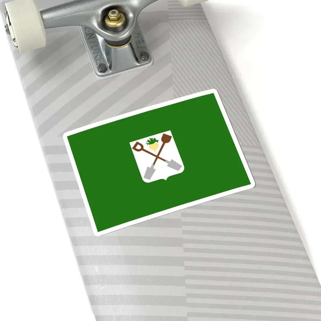 Moerbeke vlag (Belgium) STICKER Vinyl Kiss-Cut Decal - The Sticker Space