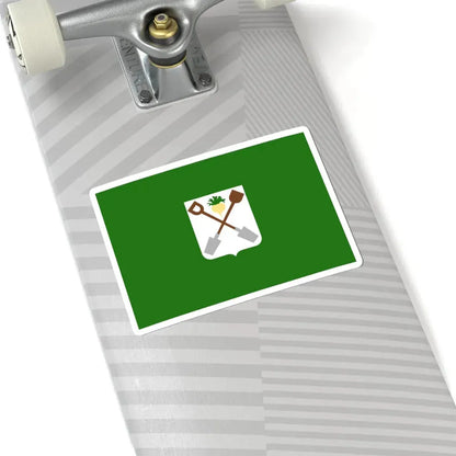 Moerbeke vlag (Belgium) STICKER Vinyl Kiss-Cut Decal - The Sticker Space