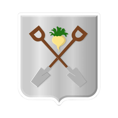 Moerbeke wapen (Belgium) (Coat of Arms) STICKER Vinyl Kiss-Cut Decal 3 Inch White - The Sticker Space