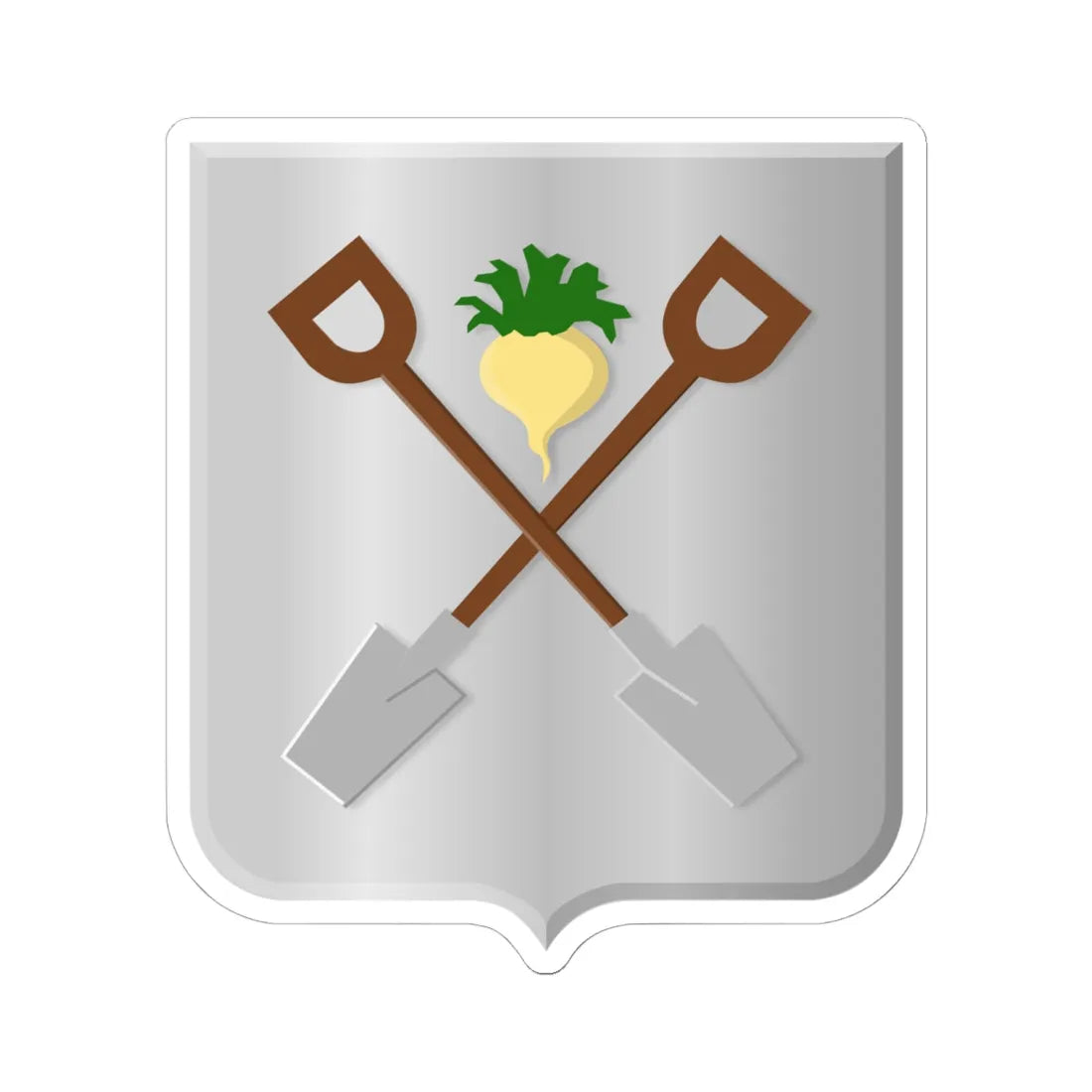 Moerbeke wapen (Belgium) (Coat of Arms) STICKER Vinyl Kiss-Cut Decal 6 Inch White - The Sticker Space