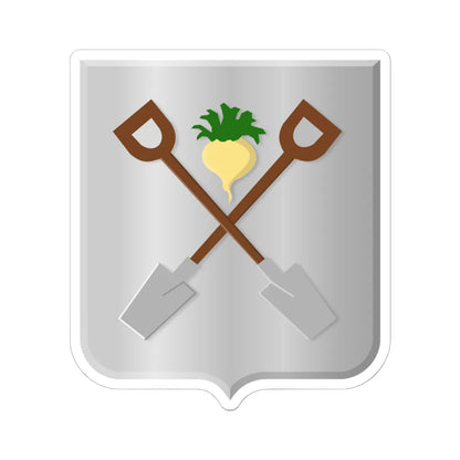 Moerbeke wapen (Belgium) (Coat of Arms) STICKER Vinyl Kiss-Cut Decal 6 Inch White - The Sticker Space