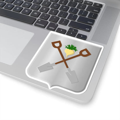 Moerbeke wapen (Belgium) (Coat of Arms) STICKER Vinyl Kiss-Cut Decal - The Sticker Space