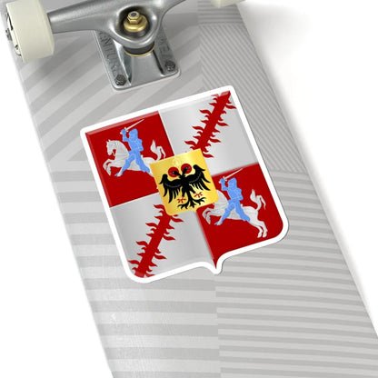 Moeskroen wapen (Belgium) (Coat of Arms) STICKER Vinyl Kiss-Cut Decal - The Sticker Space