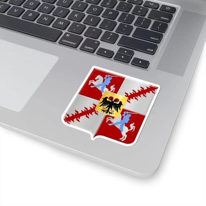 Moeskroen wapen (Belgium) (Coat of Arms) STICKER Vinyl Kiss-Cut Decal - The Sticker Space