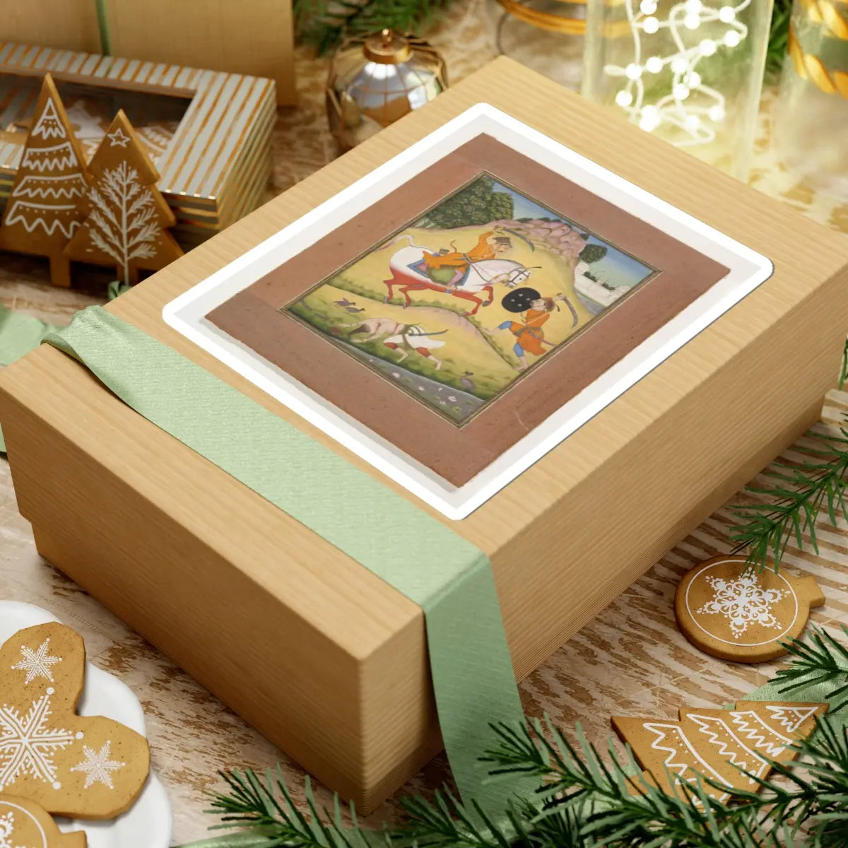 Mohamed - Nata Ragina- Folio from a ragamala series (Garland of Musical Modes) - 1714 v1 - STICKER Vinyl Kiss-Cut Decal