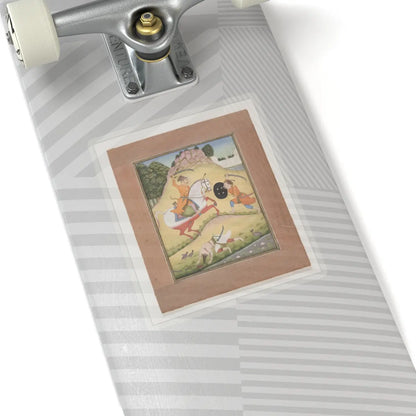 Mohamed - Nata Ragina- Folio from a ragamala series (Garland of Musical Modes) - 1714 v1 - STICKER Vinyl Kiss-Cut Decal
