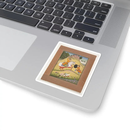 Mohamed - Nata Ragina- Folio from a ragamala series (Garland of Musical Modes) - 1714 v1 - STICKER Vinyl Kiss-Cut Decal