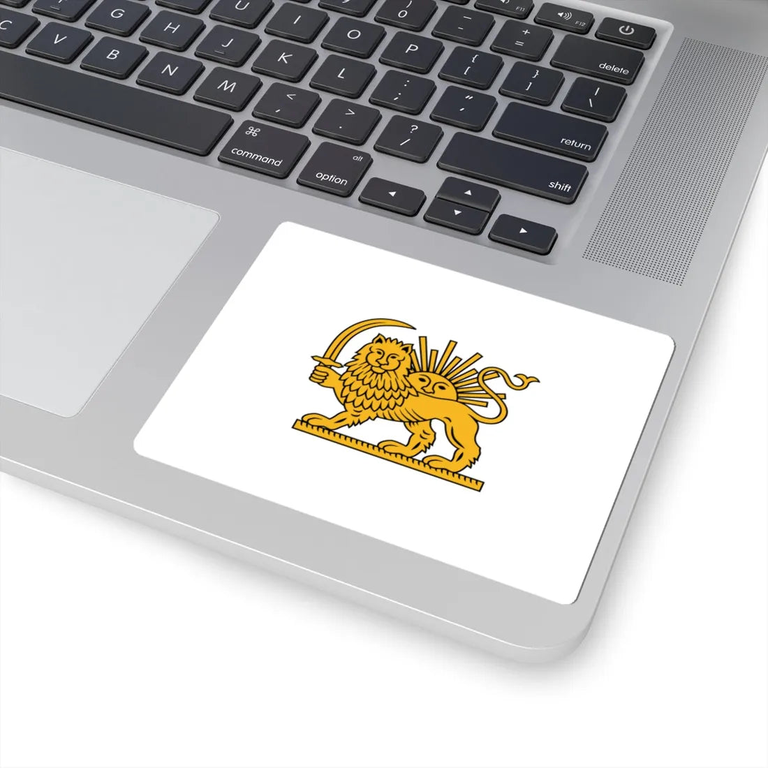 Mohammad Shah Qajar Flag (Iran) STICKER Vinyl Kiss-Cut Decal - The Sticker Space