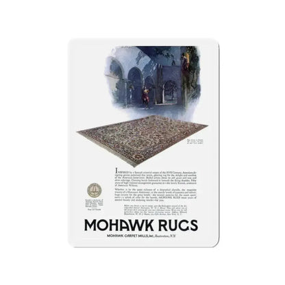 Mohawk Rugs ad, Good Housekeeping, January 1926 (Magazine Illustration) Refrigerator Magnet 2 Inch - The Sticker Space