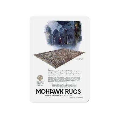 Mohawk Rugs ad, Good Housekeeping, January 1926 (Magazine Illustration) Refrigerator Magnet - The Sticker Space