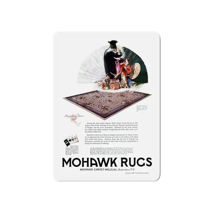 Mohawk Rugs ad, Good Housekeeping, January 1927 (Magazine Illustration) Refrigerator Magnet - The Sticker Space