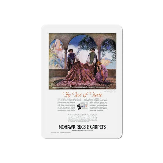 Mohawk Rugs ad, Good Housekeeping, September 1927 (Magazine Illustration) Refrigerator Magnet 6 Inch - The Sticker Space