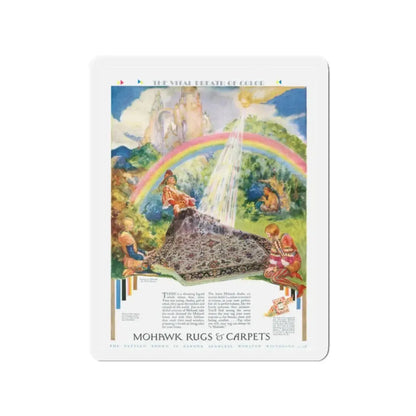 Mohawk Rugs & Carpets, 1929 (Magazine Illustration) Refrigerator Magnet - The Sticker Space