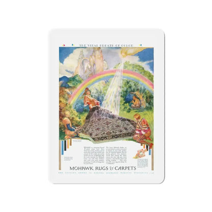 Mohawk Rugs & Carpets, 1929 (Magazine Illustration) Refrigerator Magnet - The Sticker Space