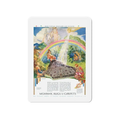 Mohawk Rugs & Carpets, 1929 (Magazine Illustration) Refrigerator Magnet - The Sticker Space
