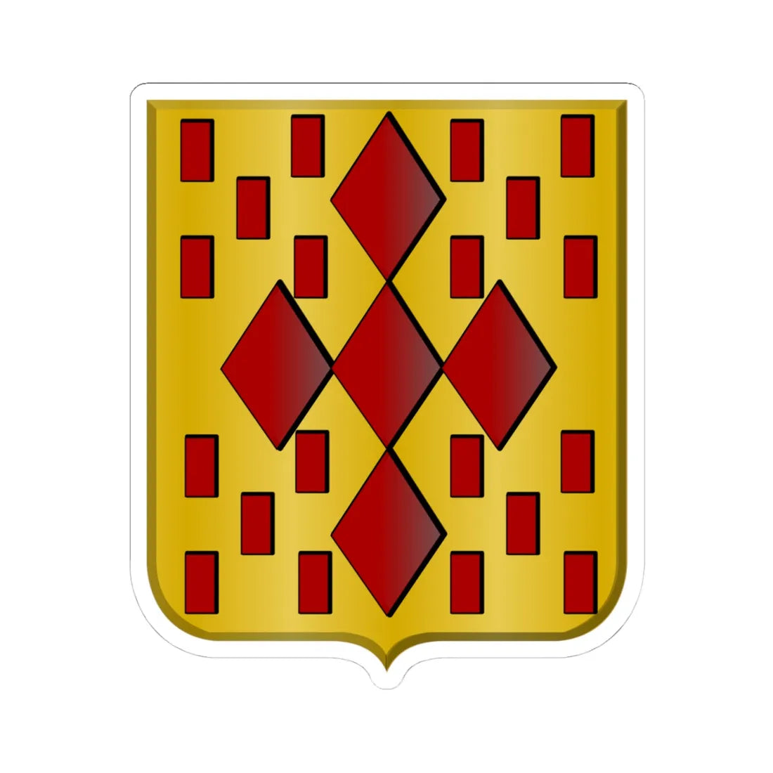 Mol Wapen (Belgium) (Coat of Arms) STICKER Vinyl Kiss-Cut Decal 4 Inch White - The Sticker Space