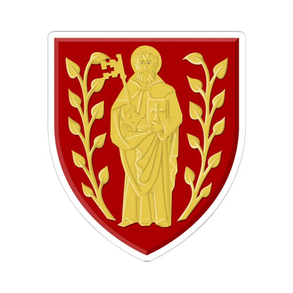 Mol wapen1 (Belgium) (Coat of Arms) STICKER Vinyl Kiss-Cut Decal 6 Inch White - The Sticker Space