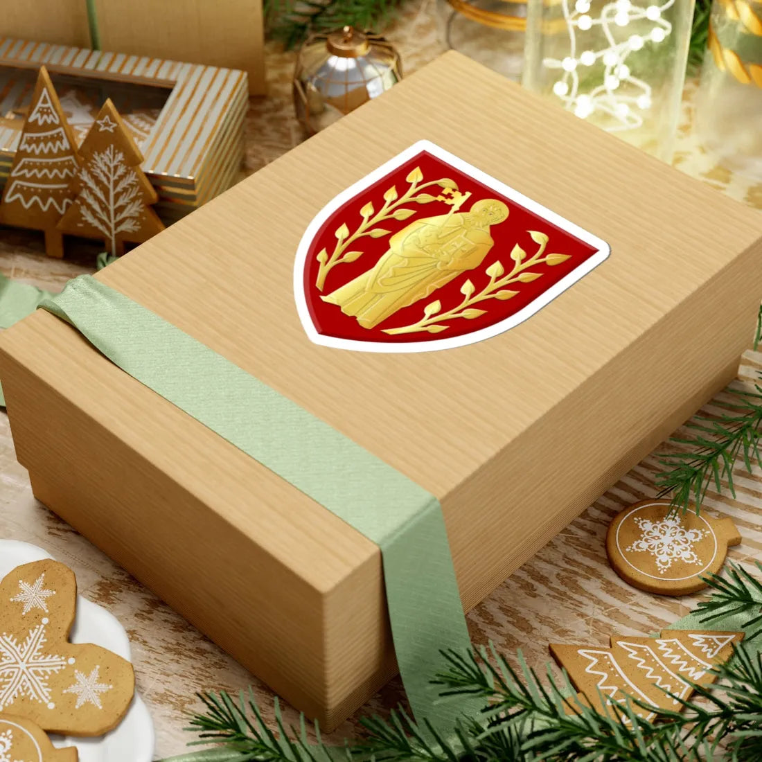 Mol wapen2 (Belgium) (Coat of Arms) STICKER Vinyl Kiss-Cut Decal - The Sticker Space