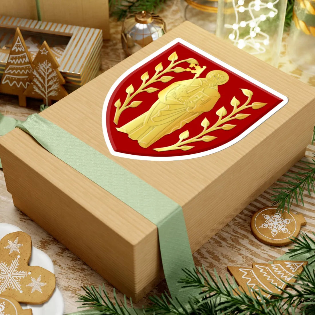 Mol wapen2 (Belgium) (Coat of Arms) STICKER Vinyl Kiss-Cut Decal - The Sticker Space