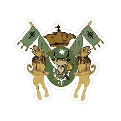 Moldavian coat of arms in Olari Church Bucharest (Moldova) (Coat of Arms) STICKER Vinyl Kiss-Cut Decal 4 Inch White - The Sticker Space