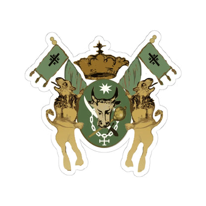 Moldavian coat of arms in Olari Church Bucharest (Moldova) (Coat of Arms) STICKER Vinyl Kiss-Cut Decal 6 Inch White - The Sticker Space