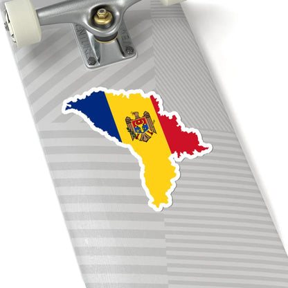Moldova map coat (Moldova) STICKER Vinyl Kiss-Cut Decal - The Sticker Space