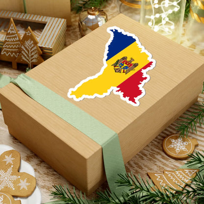 Moldova map coat (Moldova) STICKER Vinyl Kiss-Cut Decal - The Sticker Space