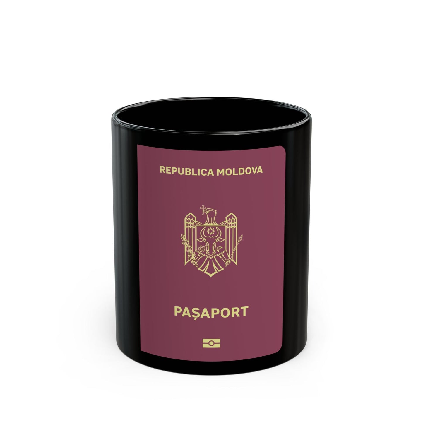 Moldova Passport - Black Coffee Mug