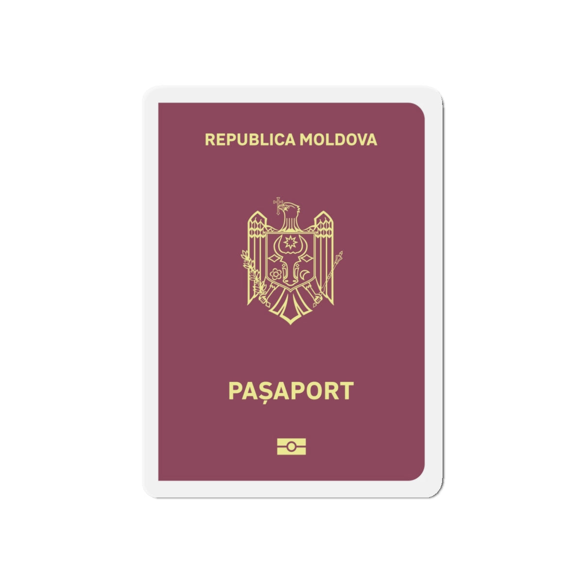 Moldova Passport - Die-Cut Magnet-5" x 5"-The Sticker Space