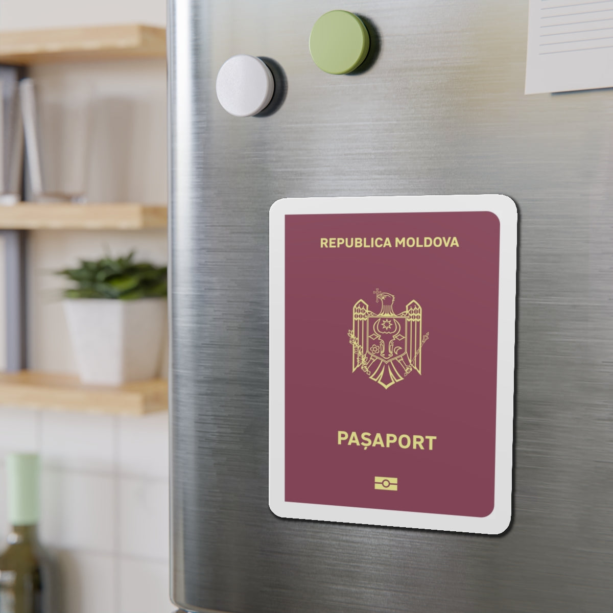 Moldova Passport - Die-Cut Magnet-The Sticker Space