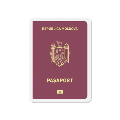 Moldova Passport - Refrigerator Magnet 5 Inch - The Sticker Space