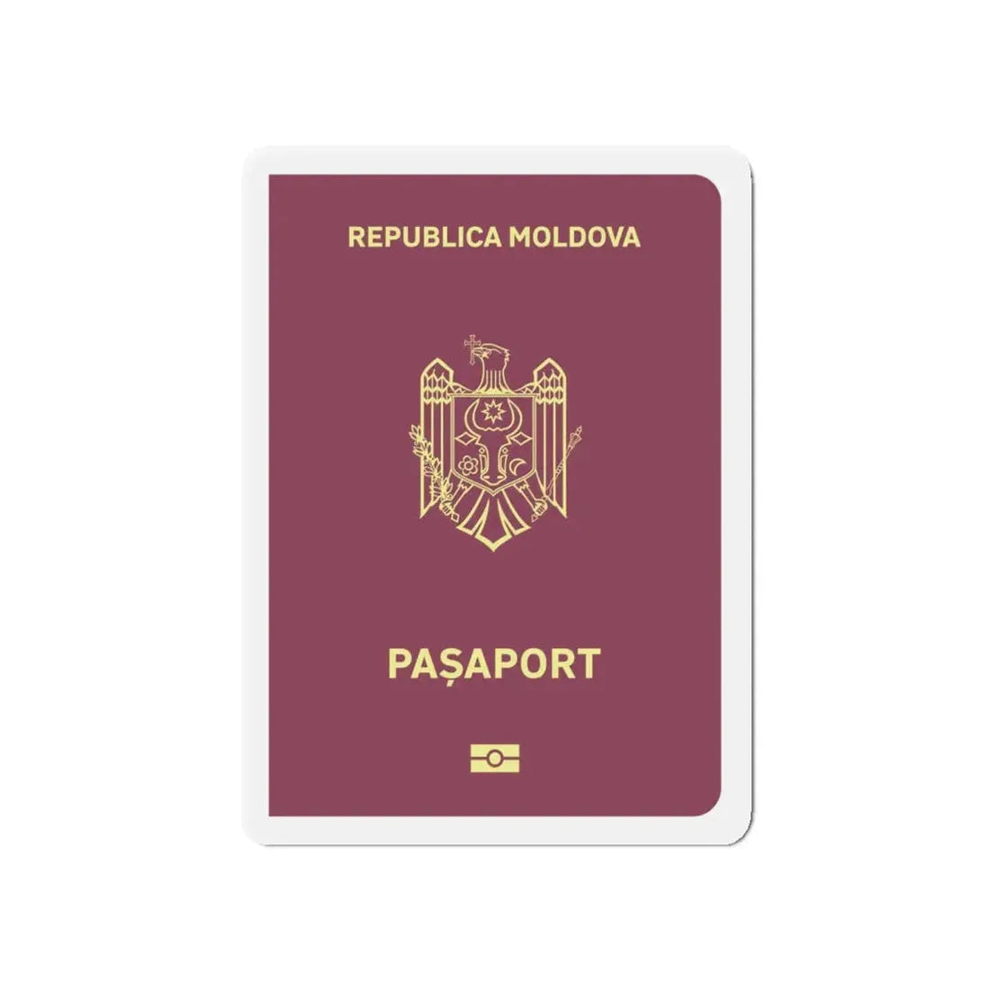 Moldova Passport - Refrigerator Magnet - The Sticker Space