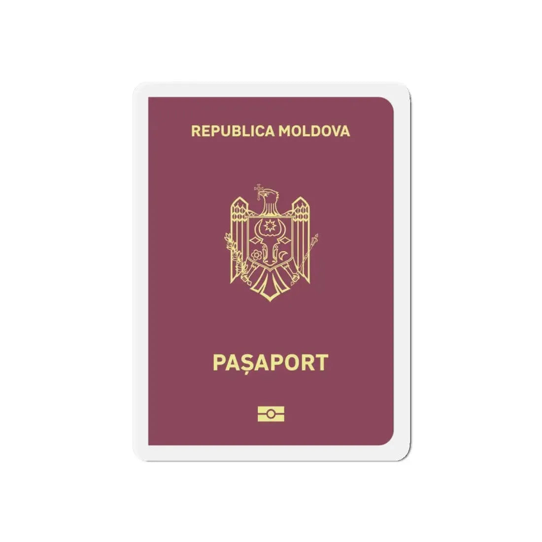Moldova Passport - Refrigerator Magnet - The Sticker Space