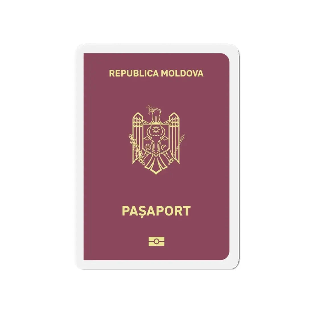Moldova Passport - Refrigerator Magnet - The Sticker Space