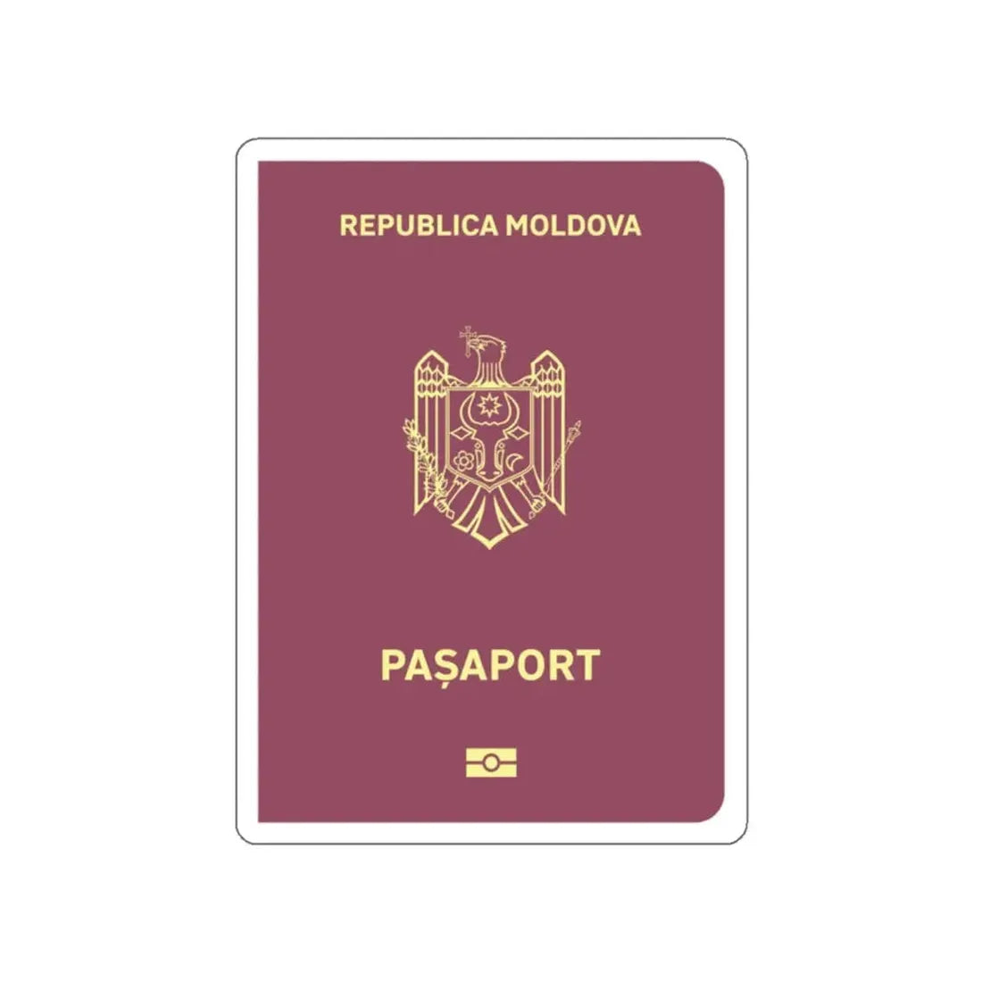 Moldova Passport STICKER Vinyl Die-Cut Decal 2 Inch - The Sticker Space