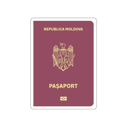 Moldova Passport STICKER Vinyl Die-Cut Decal 3 Inch - The Sticker Space