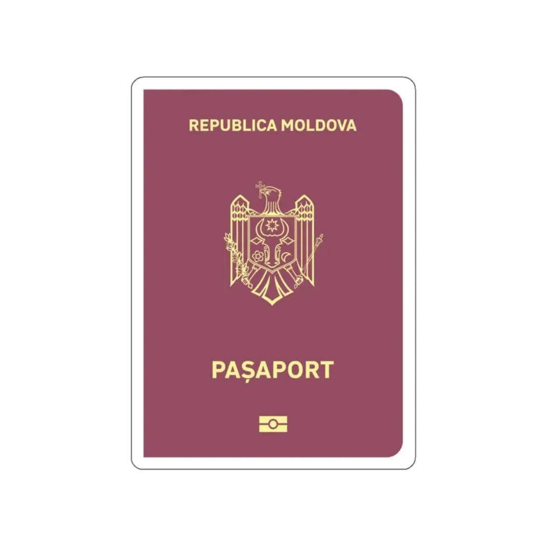 Moldova Passport STICKER Vinyl Die-Cut Decal - The Sticker Space
