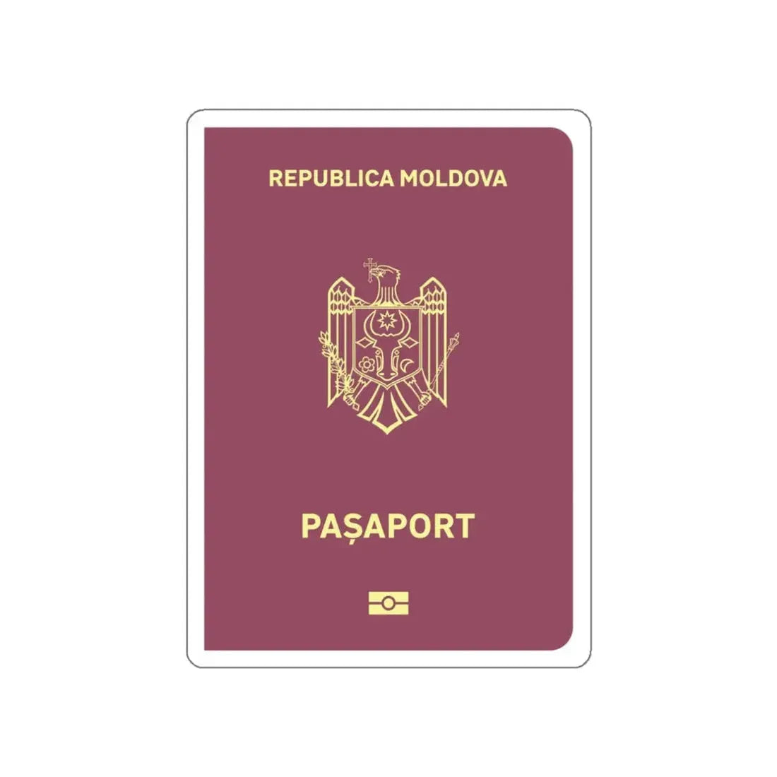 Moldova Passport STICKER Vinyl Die-Cut Decal - The Sticker Space