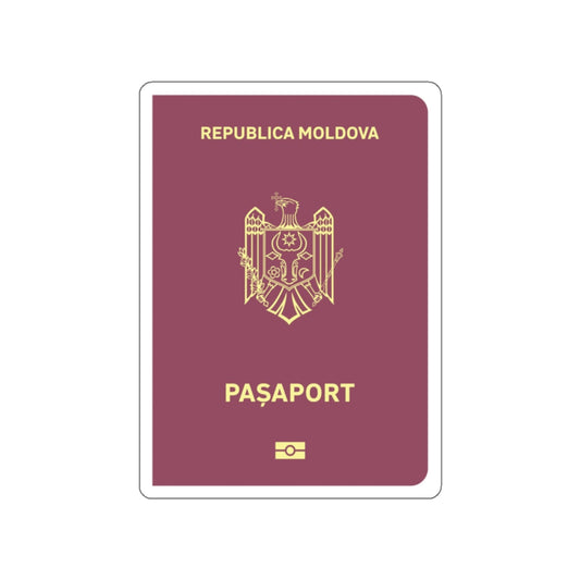 Moldova Passport STICKER Vinyl Die-Cut Decal-White-The Sticker Space