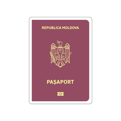 Moldova Passport STICKER Vinyl Die-Cut Decal-White-The Sticker Space