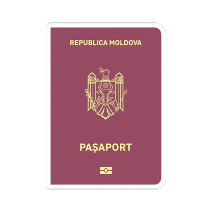 Moldova Passport - STICKER Vinyl Kiss-Cut Decal 3 Inch White - The Sticker Space