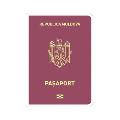 Moldova Passport - STICKER Vinyl Kiss-Cut Decal 4 Inch White - The Sticker Space