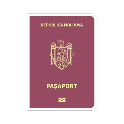 Moldova Passport - STICKER Vinyl Kiss-Cut Decal 6 Inch White - The Sticker Space